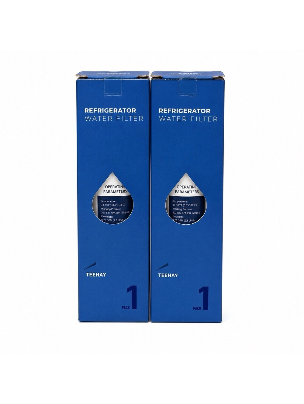 TeeHay TH-04 Refrigerator Water Filters Two Pack NEW replacement for WF3CB